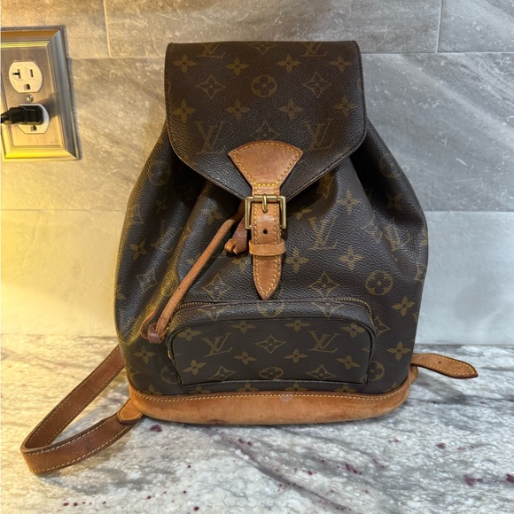 Louis Vuitton Dark Brown Monogram Backpack - Picture 1 of 3